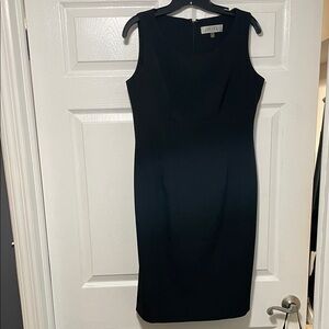 Kasper Elegant Black Midi Dress